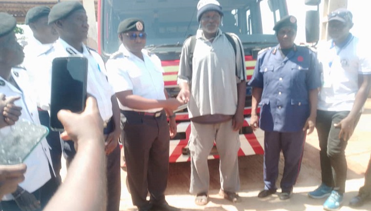 Taking and Handing Over Appliances to Barra Fire and Sea Rescue Station at Barra Fire and Rescue Station Ground